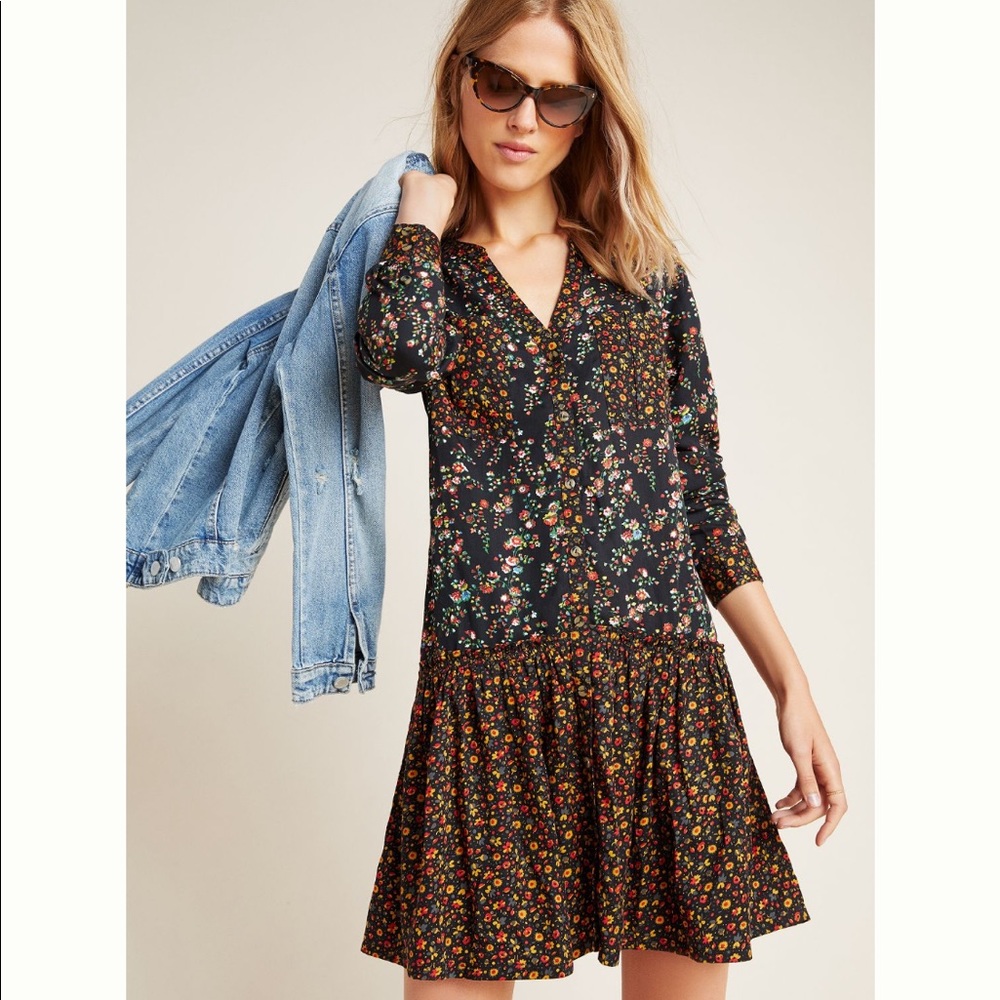 Anthropologie Maeve Marlowe Button-Front Tunic 0P